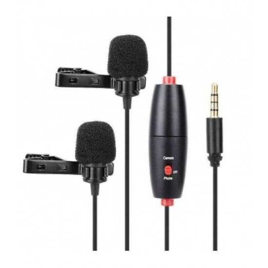 LENSGO LYM-DM1 Double Dual Wired Microphone